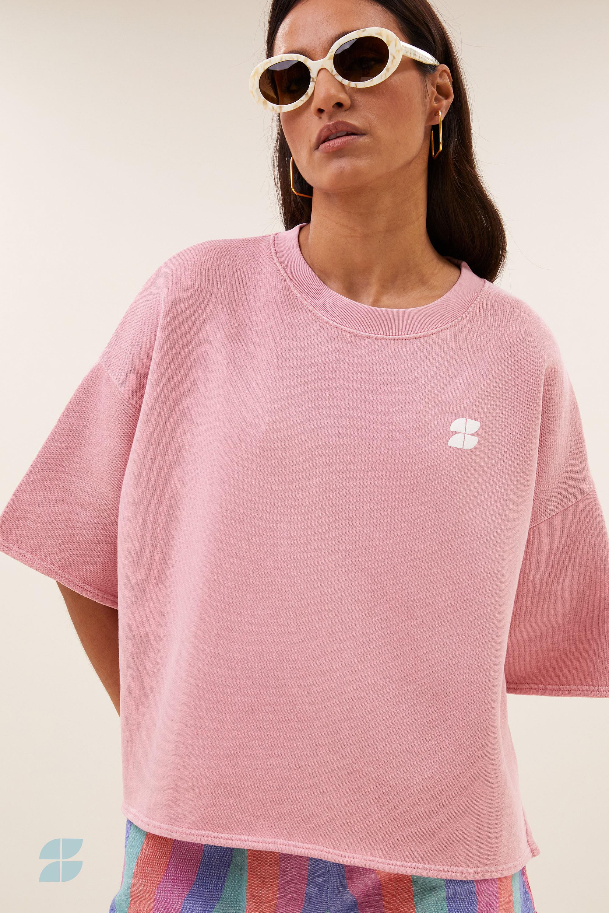 By-Bar Willow Dictionary Top Dusty Pink Damen T-Shirt rosa